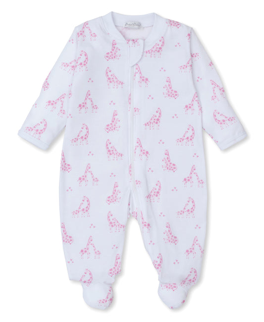 Kissy Kissy - Light Pink Onesie - Giraffe Glee - Findlay Rowe Designs