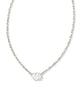 Kendra Scott - Cailin Silver Pendant Necklace in White Crystal - Findlay Rowe Designs