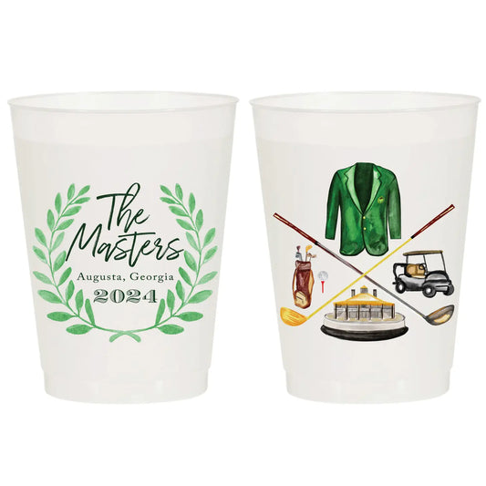 The Masters 2024 Collage Golf Frosted Cups- Set of 6 - Findlay Rowe DesignsThe Masters 2024 Collage Golf Frosted Cups- Set of 6