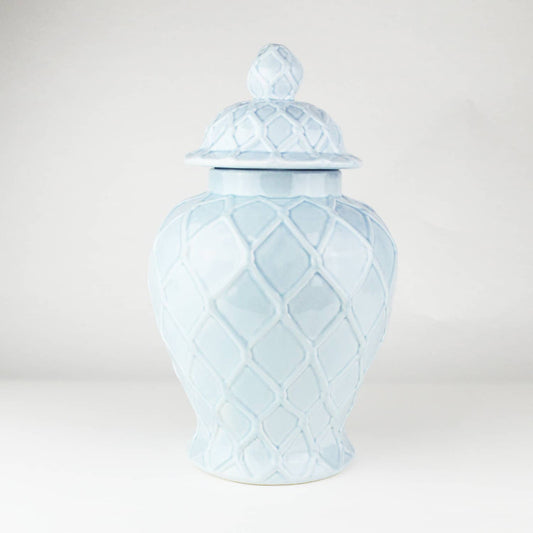 Textured Ginger Jar - Light Blue - Findlay Rowe Designs