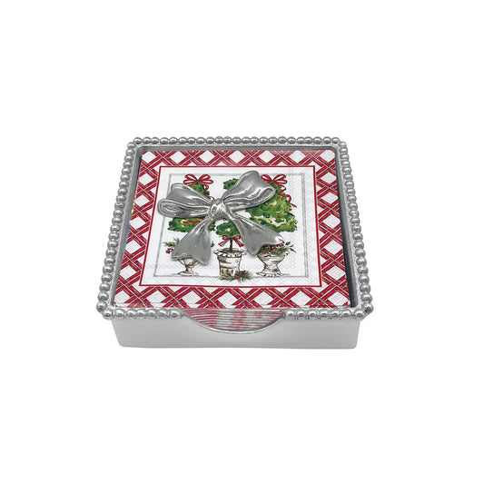 Mariposa - Beaded Napkin Box Set - Christmas Topiary