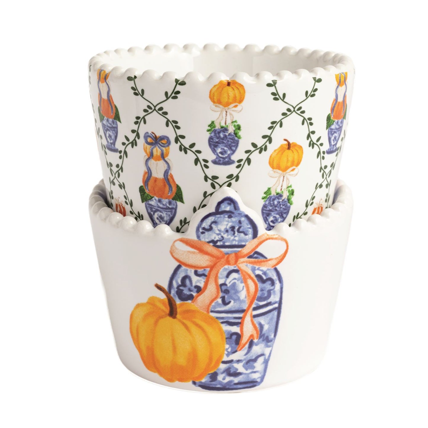 Mud Pie - Tidbit Sets - Pumpkin Topiary - Set 2 - Findlay Rowe Designs