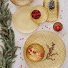 Vietri - Rufolo - Glass Gold Basketweave Small Serving Bowl - Findlay Rowe Designs