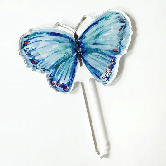Lauren Dunn - Plant Stake - Blue Butterfly - Findlay Rowe Designs