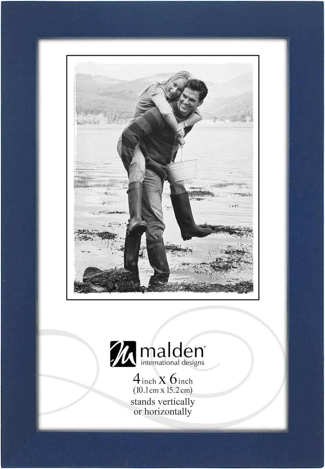 Malden Frame - 4x6 - Navy Wood - Findlay Rowe Designs