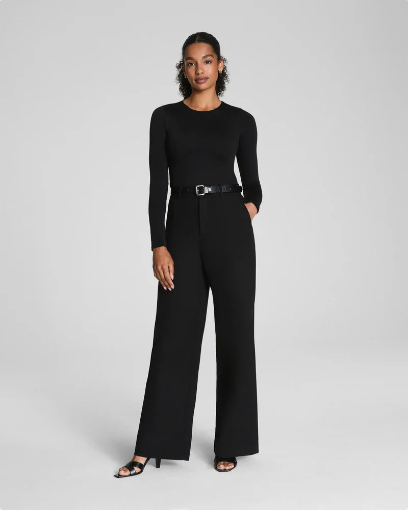 Spanx - SPANXsmooth Jersey Crewneck Long Sleeve Top - Black - Findlay Rowe Designs