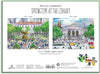 Galison Michael Storrings Springtime at The Library Double-Sided Puzzle, 500 Pieces