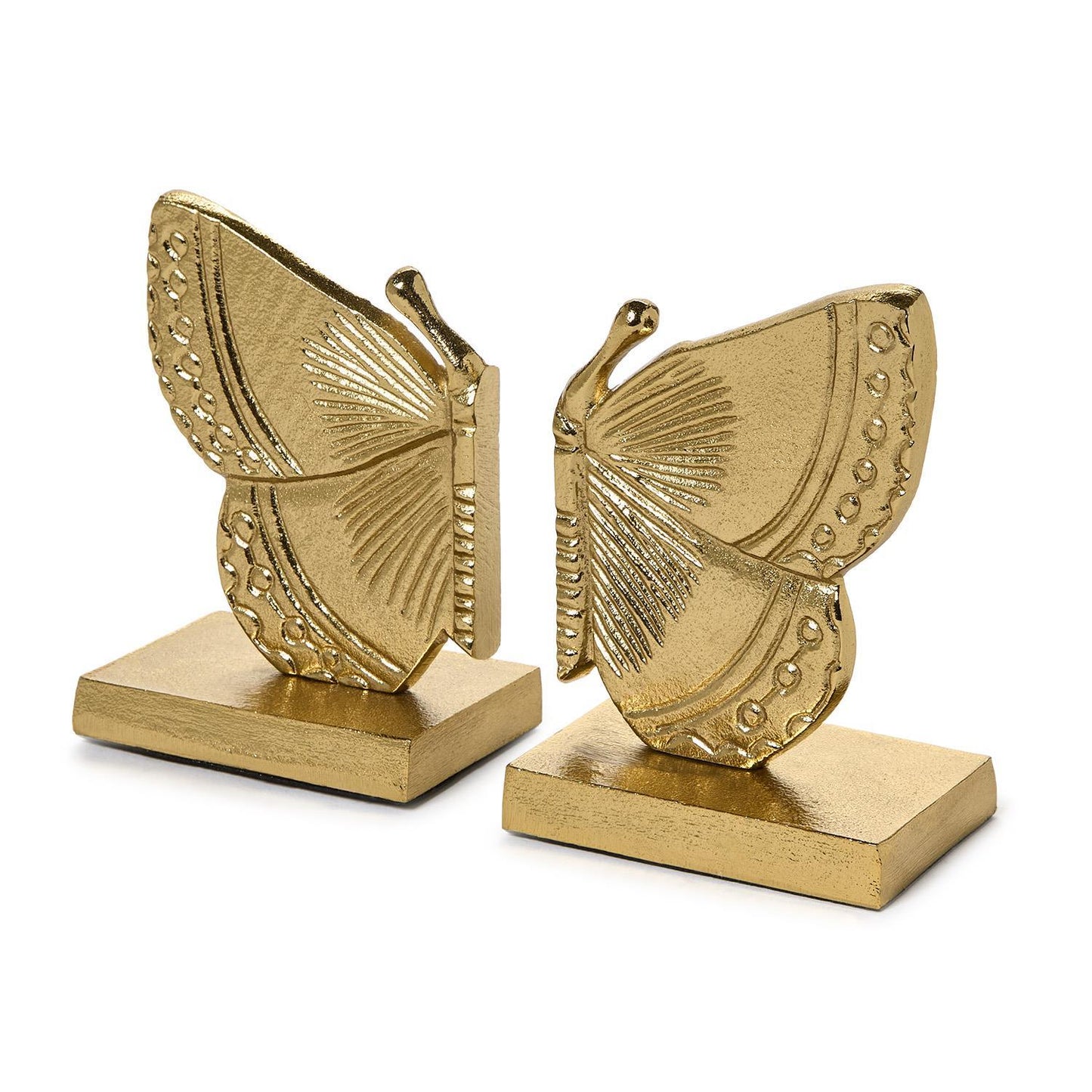 Bookends - Fluttering Golden Butterfly - Findlay Rowe Designs