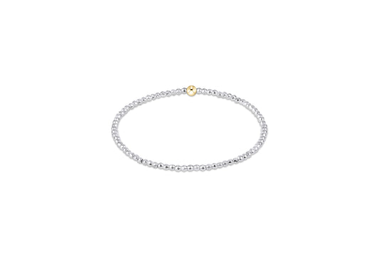 Enewton - Extends - Bright Silver Faceted Hematite 2mm Bead Bracelet - Findlay Rowe Designs