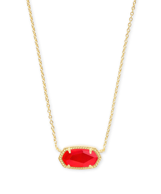 Kendra Scott - Elisa Gold Pendant Necklace in Red Illusion - Findlay Rowe Designs