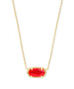 Kendra Scott - Elisa Gold Pendant Necklace in Red Illusion - Findlay Rowe Designs