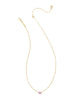 Kendra Scott -Mini Elisa Gold Satellite Short Pendant Necklace in Fuchsia Magnesite - Findlay Rowe Designs
