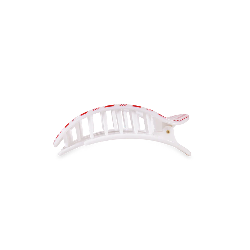 Teleties - Candy Cane Crush Small Flat Round Hair Clip