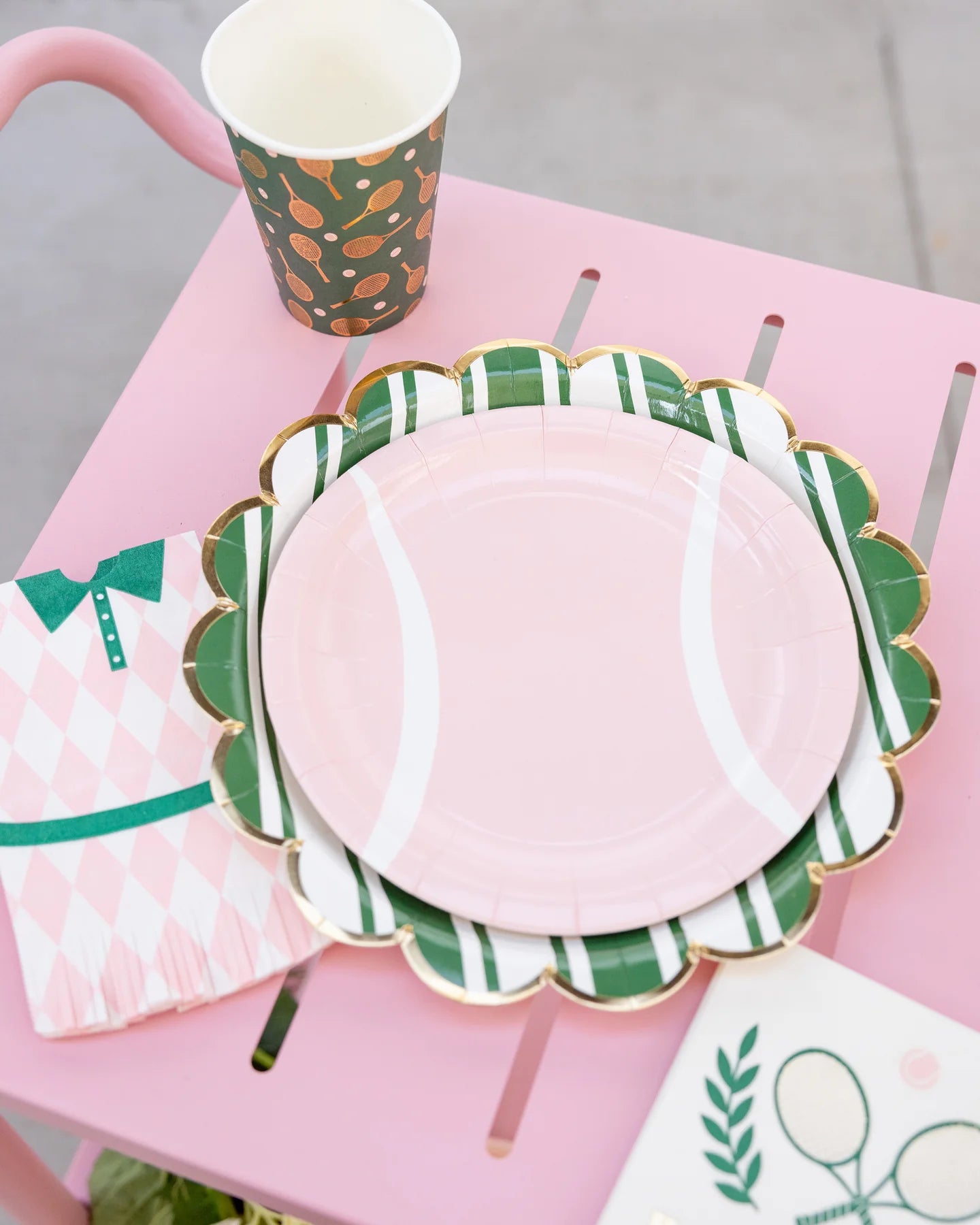 Luncheon Napkin - Tennis Dress Fringe