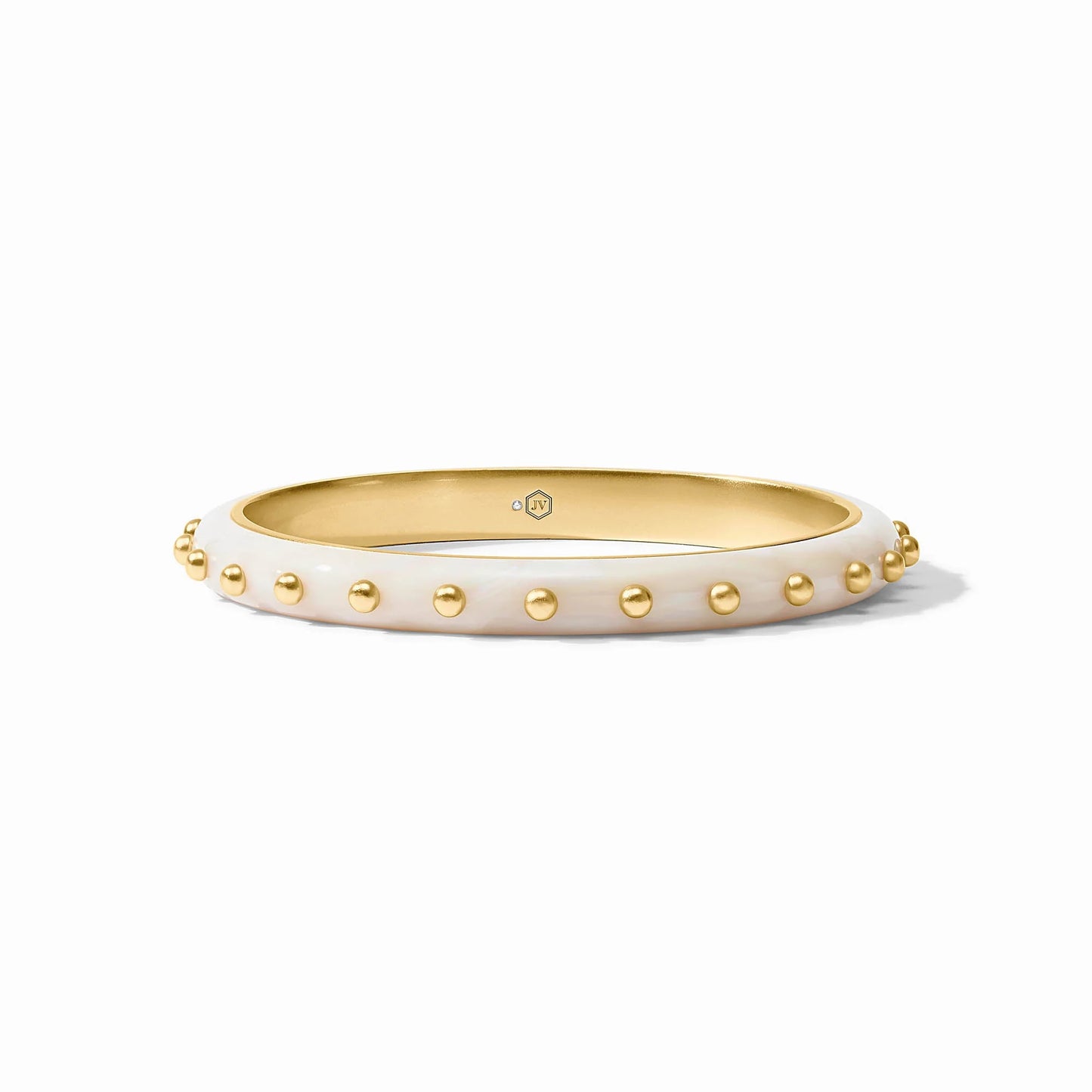 Julie Vos - Bracelet - Colette Bangle - Alabaster - Medium - Findlay Rowe Designs