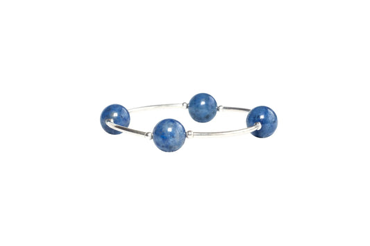 Made as Intended - Bracelet - Sterling Silver & Dumortierite - 12mm - Findlay Rowe Designs
