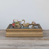 Metal Gold and Velvet Pin Cushion - Snail Bird Swan - Findlay Rowe Designs