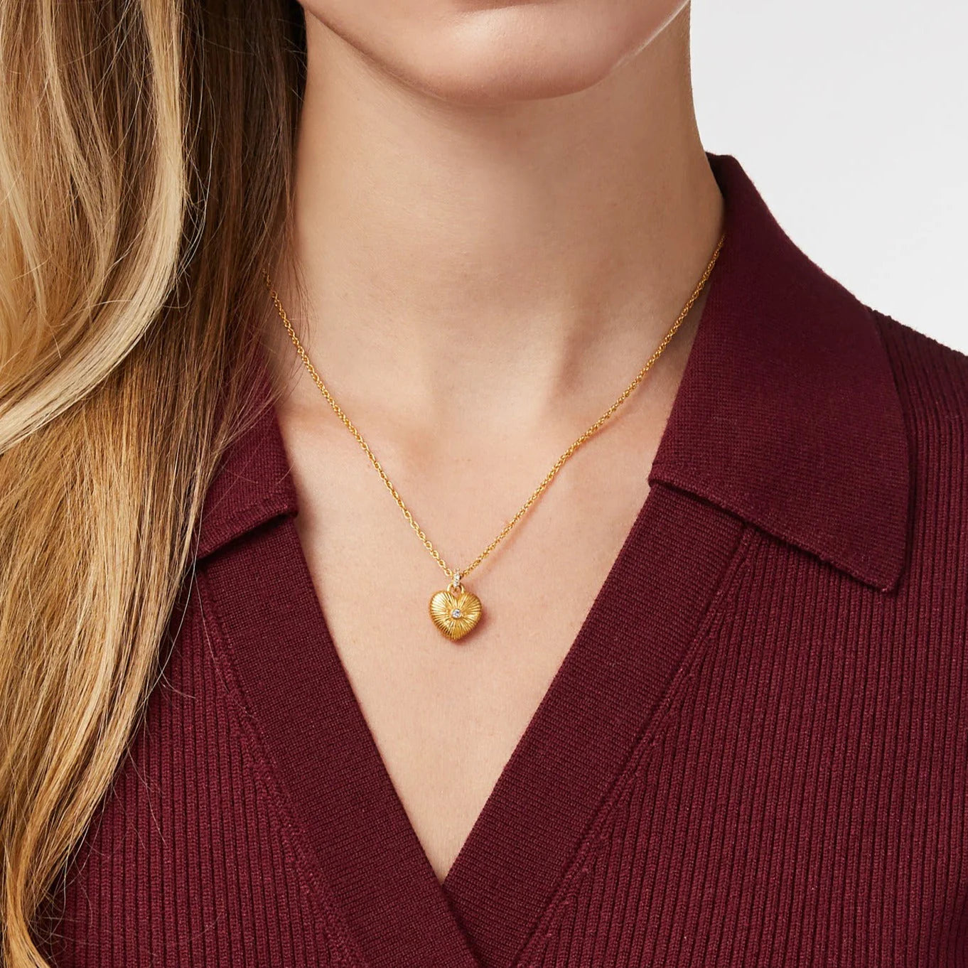 Julie Vos - Necklace - Esme Heart Solitaire - Findlay Rowe Designs