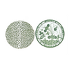 Beatriz Ball - Placemat- Faenza & Leopard Reversible - Green - Findlay Rowe Designs