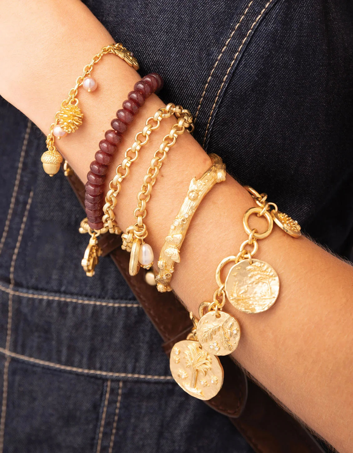 Spartina - Bracelet - Salt Marsh Coin Toggle - Gold