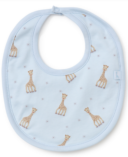 Kissy Kissy - Bib - Sophie la girafe - Blue - Findlay Rowe Designs