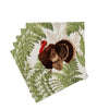 Caspari - Luncheon Napkins - Turkey Among Ferns