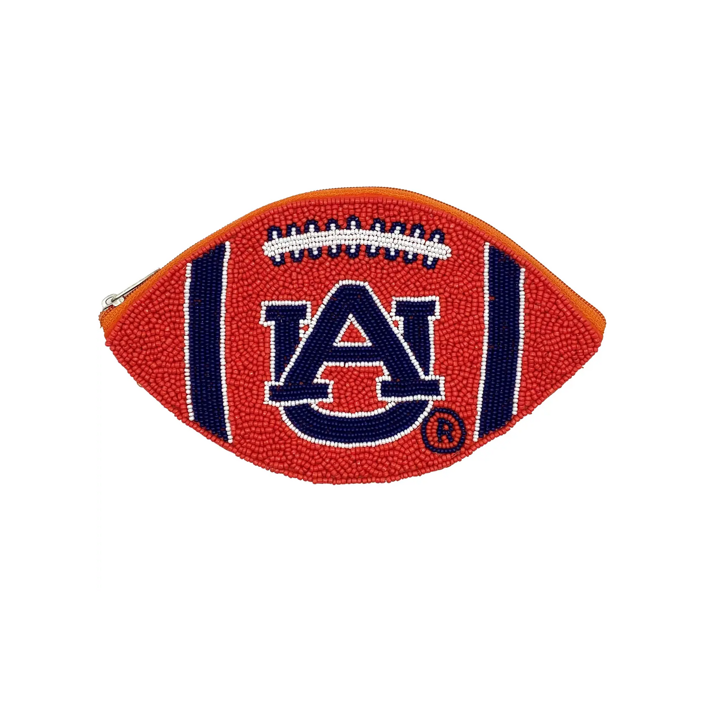 Beaded Pouch - Auburn - Football - Findlay Rowe Designs