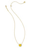 Kendra Scott - Necklace - Softball Short Pendant - Chartreuse Magnesite - Findlay Rowe Designs