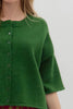 Cardigan - 3/4 Sleeve - Amazon Green - Findlay Rowe Designs