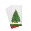 Caspari - Guest Towel Napkins - Christmas Tree