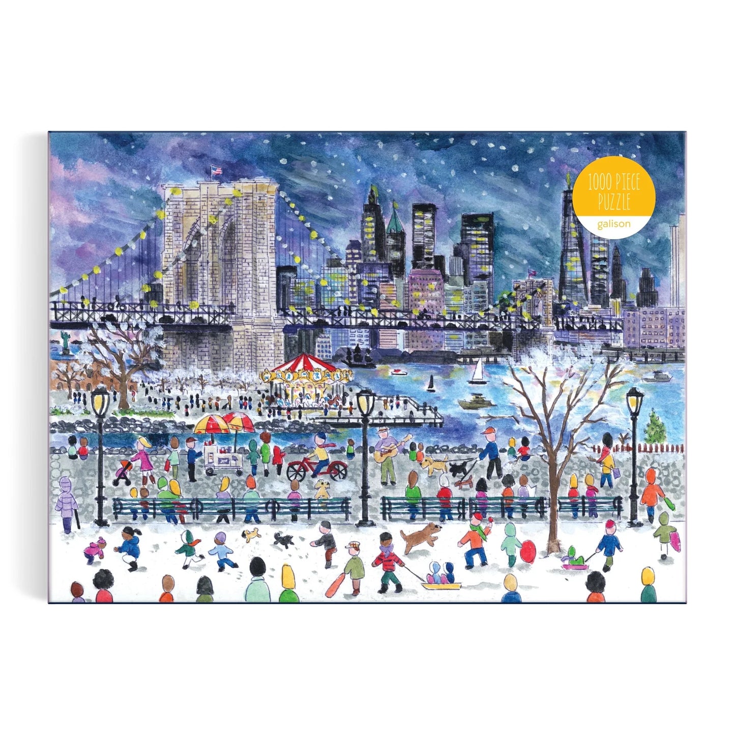 Michael Storrings - Snowfall Over New York City - 1000 Piece Puzzle
