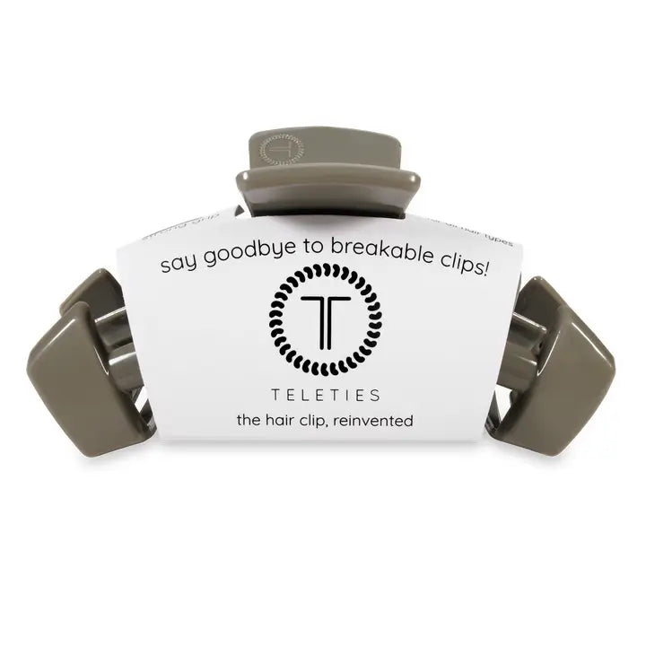 Teleties - Classic Hair Clip - Sage it Ain't So - Large