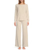 Barefoot Dreams - Cozychic Ultra Lite - Jersey Pullover and Wide-Leg Pant Lounge Set - Sand Dune - Findlay Rowe Designs