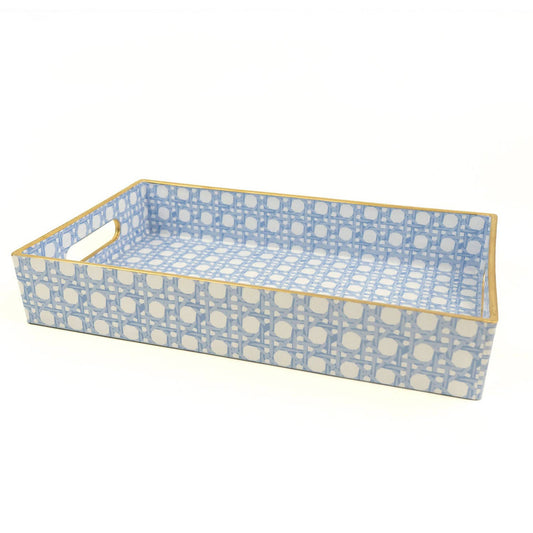 Blue Cane Vanity Tray - Findlay Rowe Designs