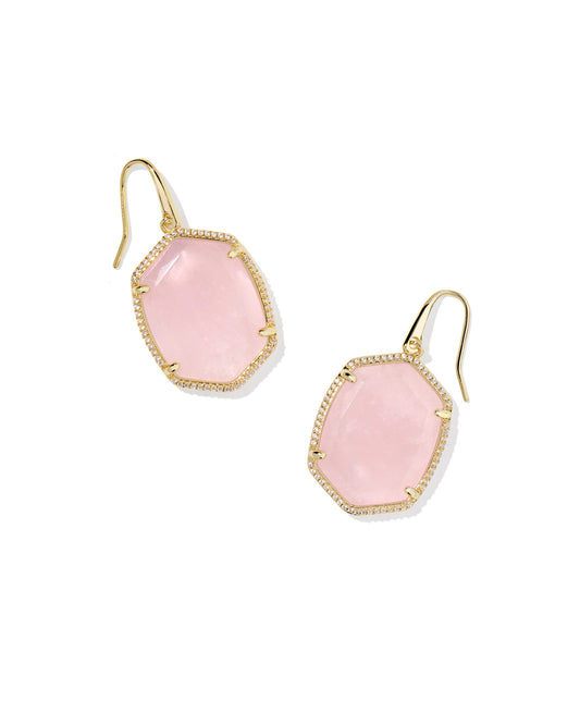 Kendra Scott - Earrings - Daphne Gold Pave Frame Drop