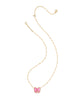 Kendra Scott - Necklace - Haley Bow Short Pendant - Gold Rose Violet Mother Of Pearl