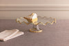 Mud Pie - Cake Stand - Gold Edge Ruffle - Findlay Rowe Designs
