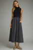 Entro - Dress - Midi Sleeveless Mock - Black Dot - Findlay Rowe Designs