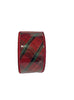 A&B Floral - Ribbon - 2.5in Red Green Gold Plaid