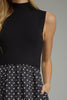Entro - Dress - Midi Sleeveless Mock - Black Dot - Findlay Rowe Designs
