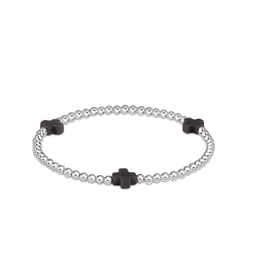 Enewton - signature Cross Sterling 3mm Bracelet - Onyx - Findlay Rowe Designs