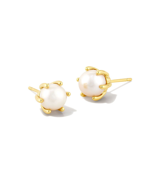Kendra Scott - Earring - Ashton Gold Pearl Stud - Findlay Rowe Designs