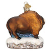 SANTA with BISON YELLOWSTONE ORNament - back