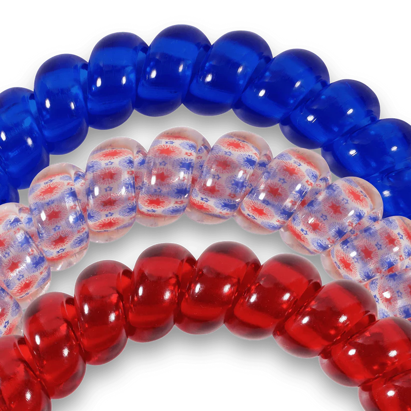Teleties - Hair Ties - Patriot Pop - Large - Findlay Rowe Designs