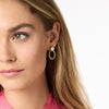 Julie Vos - Earring - Aquitaine Demi Doorknocker - Clear Crystal - Findlay Rowe Designs