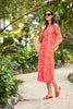 Jude Connally- Alexandra Dress Bamboo Lattice Apricot Light Pink - Findlay Rowe Designs