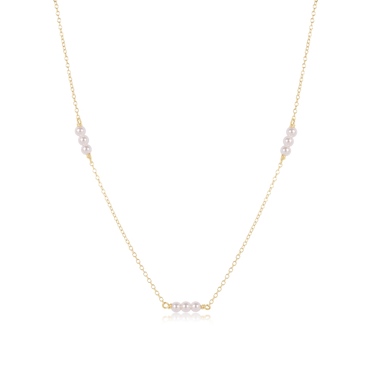 Enewton - 17" Choker Joy Simplicity Chain Gold - Pearl 3mm - Findlay Rowe Designs