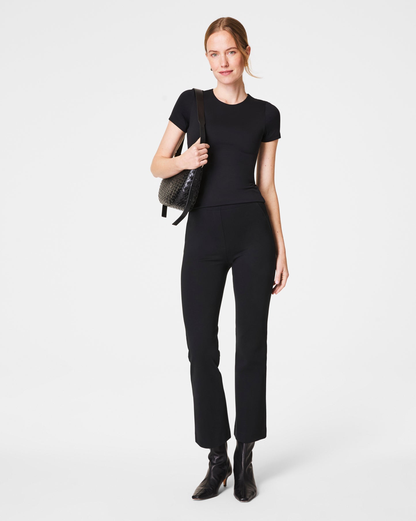 Spanx - Tee - Spanxsmooth Jersey Crewneck - Black - Findlay Rowe Designs