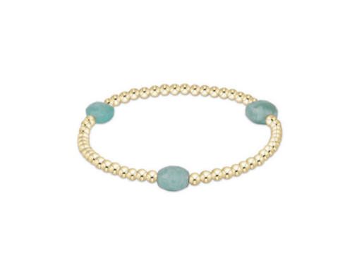Enewton - Admire Gem 3mm Gold Bracelet - Amazonite - Findlay Rowe Designs