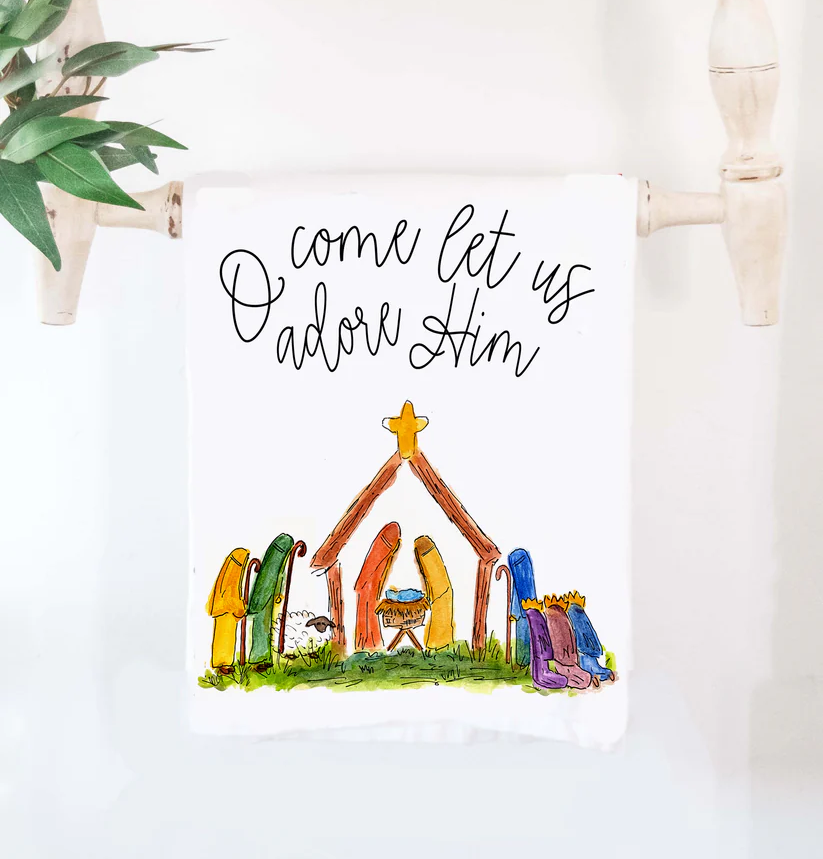 Happy by Rachel - Nativity Towel - Findlay Rowe Designs